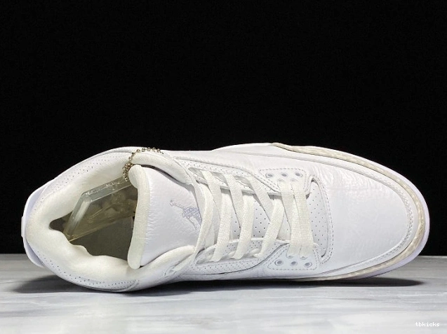 Rep TBK Retro 136064-111 White Triple 3 Air Jordan 0729